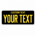 Black and Yellow Plate