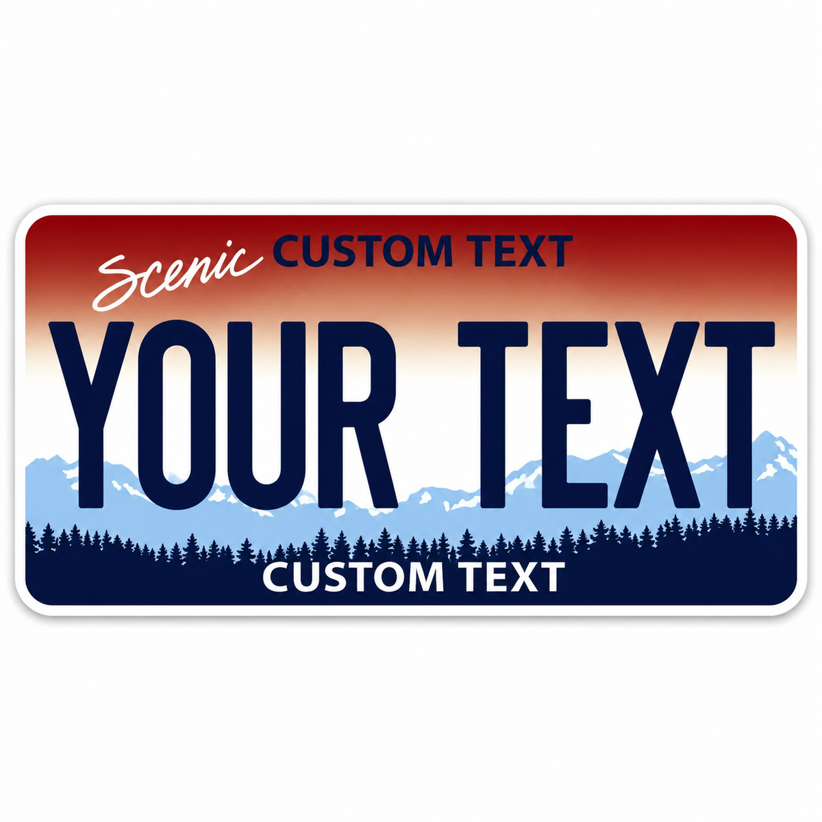 Scenic Mountain Plate