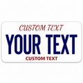 White Red Navy Plate