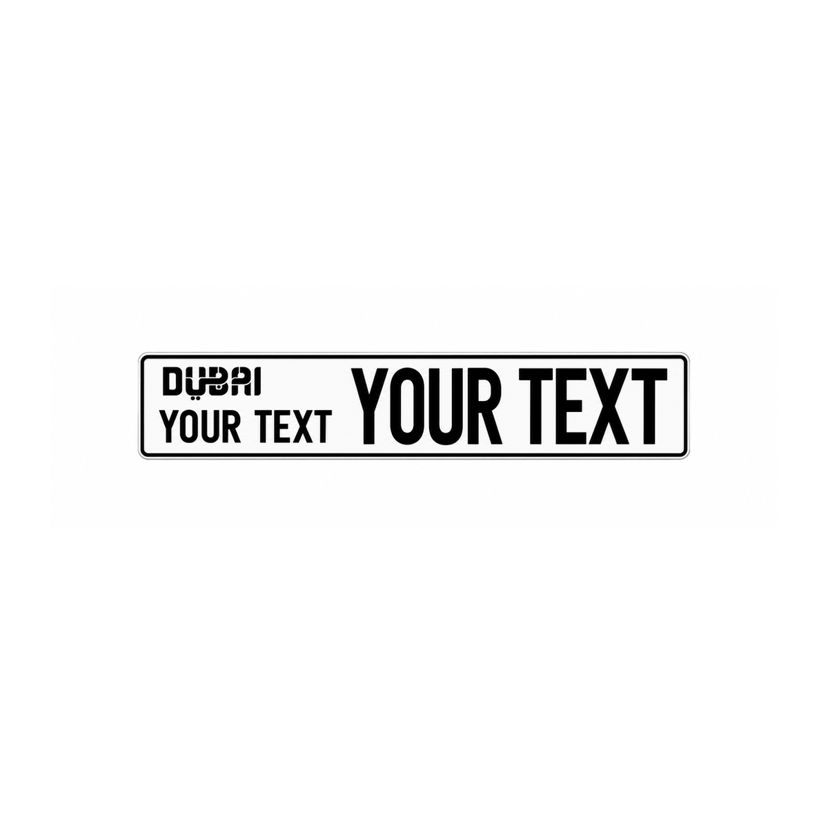 Dubai Signature Edition Plate
