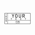 Iraq Show Plate